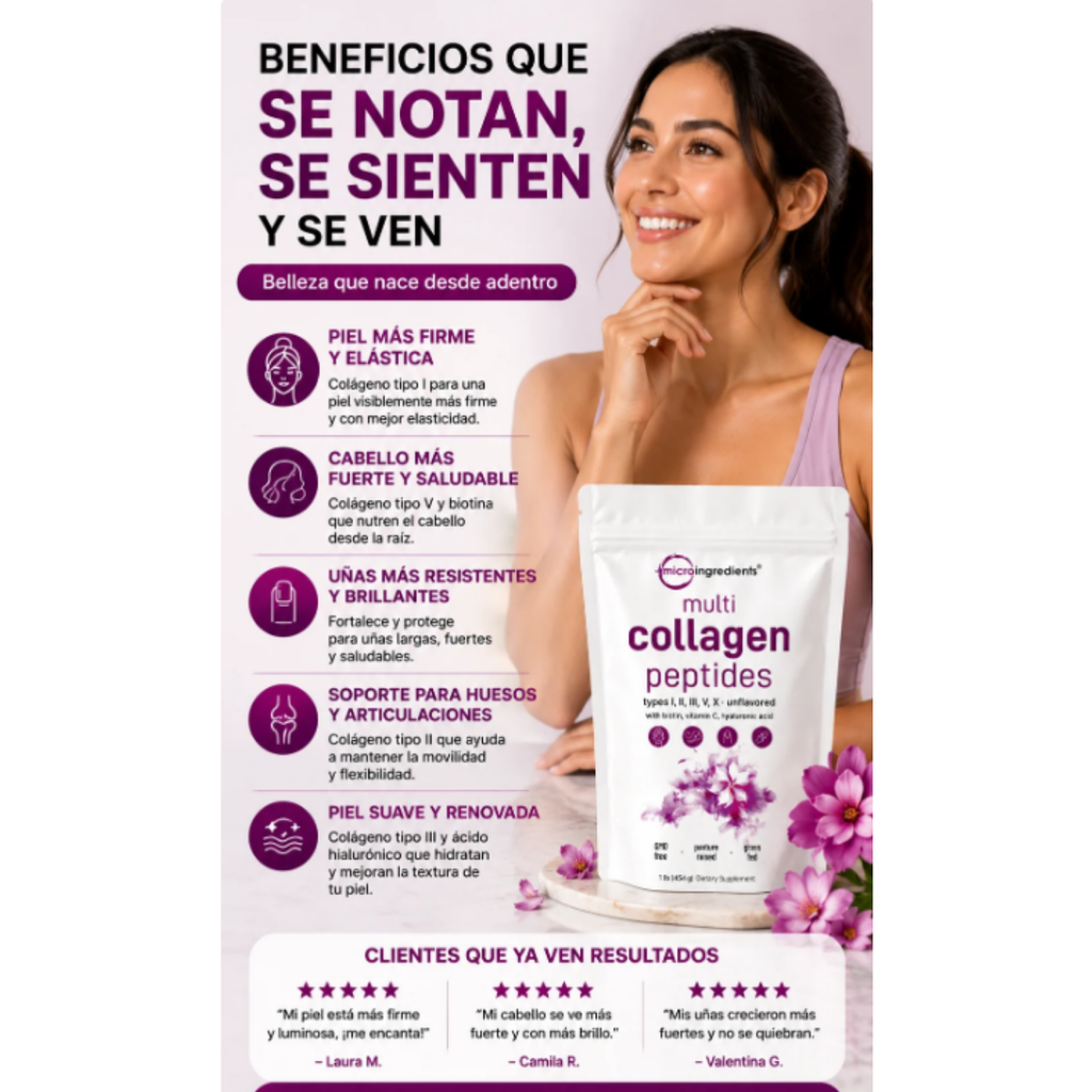 Multi Collagen Peptides Types Sobre Gran